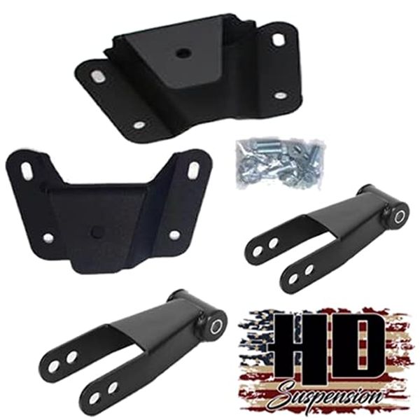 1973-1996 F100 4" Drop Hangers & Shackles Drop Kit Lowering