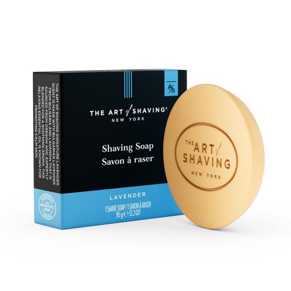 The Art of Shaving Shaving Soap - Shave Soap Refill for Shaving Brush and Shaving Bowl, Protects Against Irritation, Lavender, 3.3 Ounce