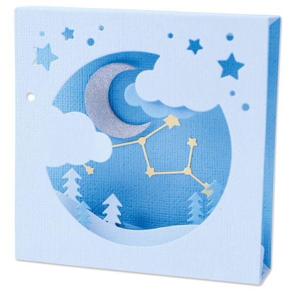 Sizzix Thinlits Die Set 10PK Celestial Box Card by Olivia Rose, 665476, Multicolour, One Size