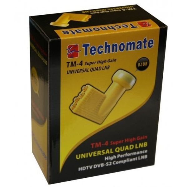 Technomate TM-4 0.1 dB Universal Quad Super High Gain LNB