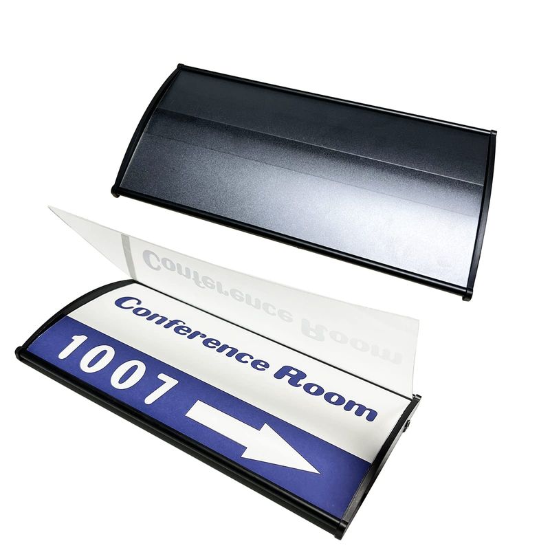 Christmas Classroom Door Cover Set Of 4, Sign Holder Door Wall Mount Name Plate Frame Office Display... Christmas Decorations Office