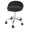 Adjustable Height Hydraulic Rolling Swivel Stool Spa Salon Chair with Back Rest