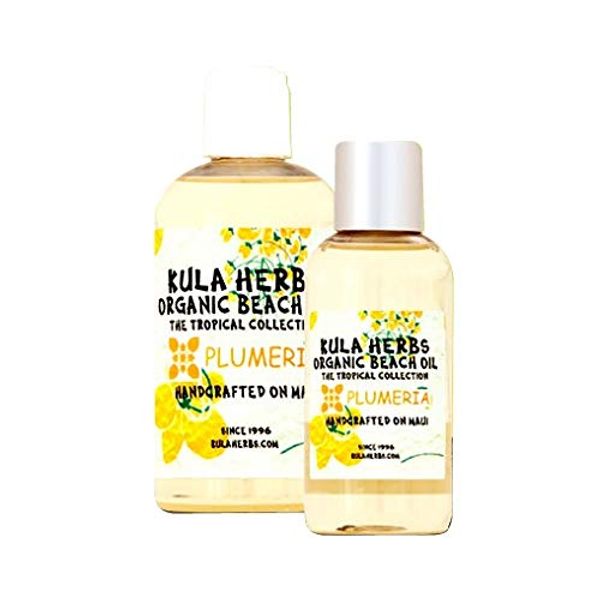 Kula Herbs Kula Herbs Organic Beach Oil (Body Oil) Plumeria 8 oz (236 ml) L