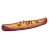 Outside Inside - Hand Painted Canoe Cribbage Board