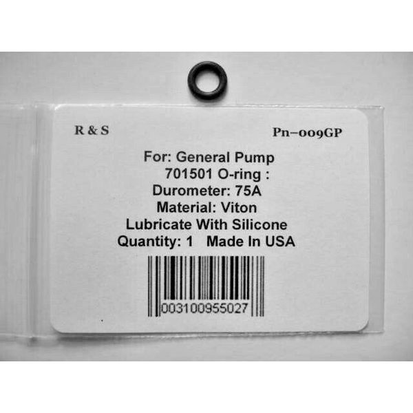 General Pump 701501 O-ring / R&S 009GP / Viton Material