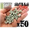 Greenstuff World Oak Skulls 50pcs Miniature Accessories GSWD-1387