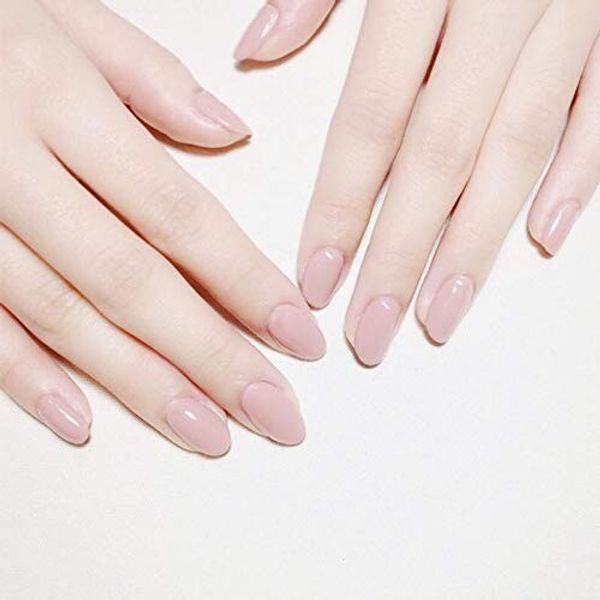 24 pieces Cute and elegant nails Plain Japanese style nails Comes with double-sided adhesive tape Pale pink Popular item For coming-of-age ceremonies, weddings, Halloween, after-parties, etc.