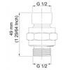 Katigan Brass Chrome Ball Joint Shower Arm Head Angle Adjustable Swivel Adapter