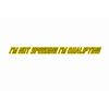 I'm Not Speeding I'm Qualifying 4x4 Off Road Car Sticker Yellow