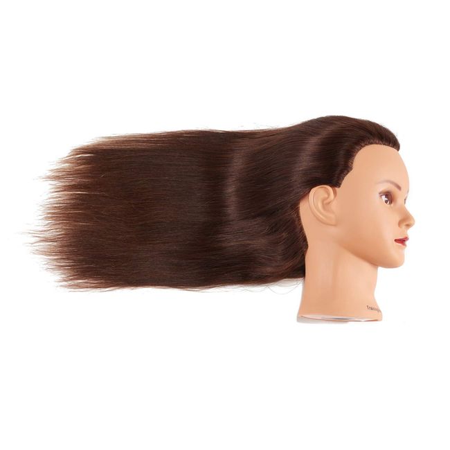 Mannequin Head with Human Hair - 20-22 Cosmetology Mannequin Head