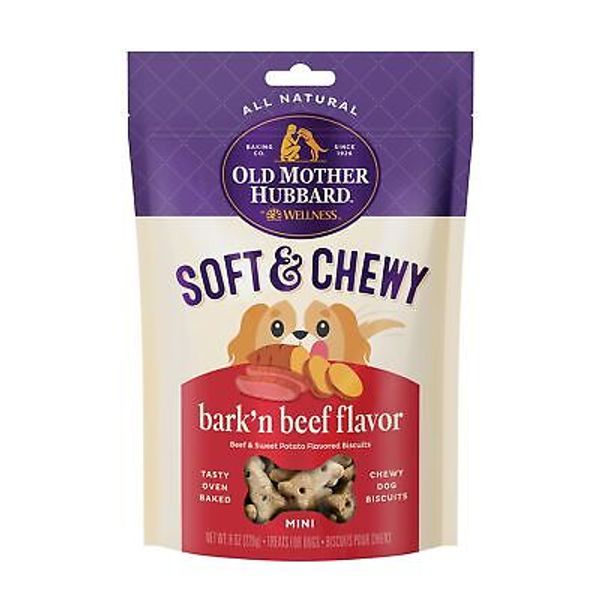 by Wellness Soft & Chewy Beef & Sweet Potato Natural Dog Treats Crunchy Oven-...