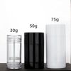 COSIDEA 6pcs White Round empty 75g / 2.5OZ deodorant containers Bottom Filling large twist up tubes for hair wax chapstick bottle