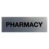 Signs ByLITA Basic Pharmacy Sign (Brushed Silver) - Large