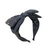 AIXITONG Hair Hoop Printed Bow Tie Hair Band Vintage Big Bow Hairband for Women Sports Workout