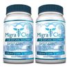 MigraClear - All Natural Migraine Support - Magnesium, Ginkgo Biloba, Ginger, White Willow, Feverfew - 60 Capsules - 1 Bottle