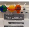 Space Blast Pick Candles 4 Pack Solar System Spaceship Party Decoration