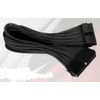 Silverstone PP07-MBB 24Pin Power Extension Cable, Individually Black Sleeved