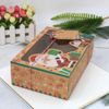 SOIMISS Xmas Sweets Boxes Paper Gift Boxes PVC Window Gingerbread Biscuit Boxes 6PCS