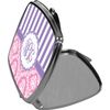 YouCustomizeIt Personalized Pink & Purple Damask Compact Makeup Mirror