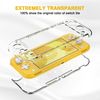 DLseego Protective Case for Switch Lite,Clear Sparkle Full Wrap Protector Cover Case Anti Scratch Shockproof Design Hard PC Shell Compatible with Switch Lite,Transparent Crystal