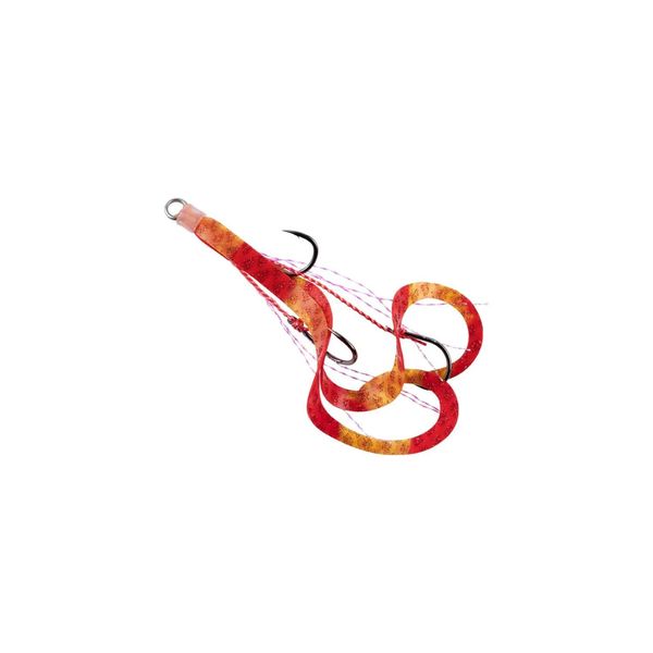 Start Replacement Unit Triple Hook Short Curly M #60 Shrimp Red SK