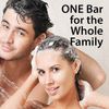 ONE Bar Activated Charcoal 3 Pack - Shave, Shower, Shampoo, face, beard, body, hair/scalp, SuperFAT “oil” Infused: Avocado, Mango, Olive, Coconut, Argan, Moisturizing and Nourishing Oil.
