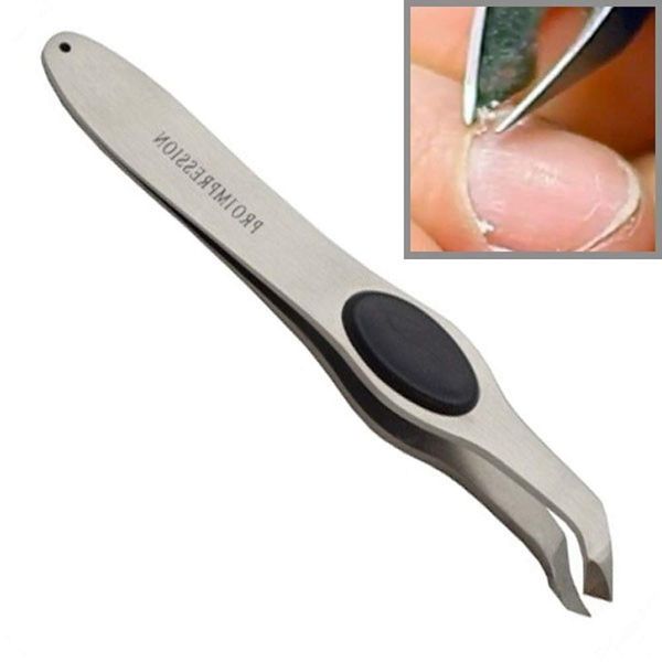 Pro Impressions Tweezer Style Cuticle Nipper, 4mm Size