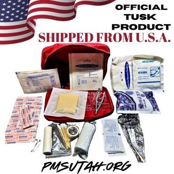 TUSK ATV Portable Travel First Aid Kit UTV Motorcycle 4X4 Boat RV Honda Yamaha