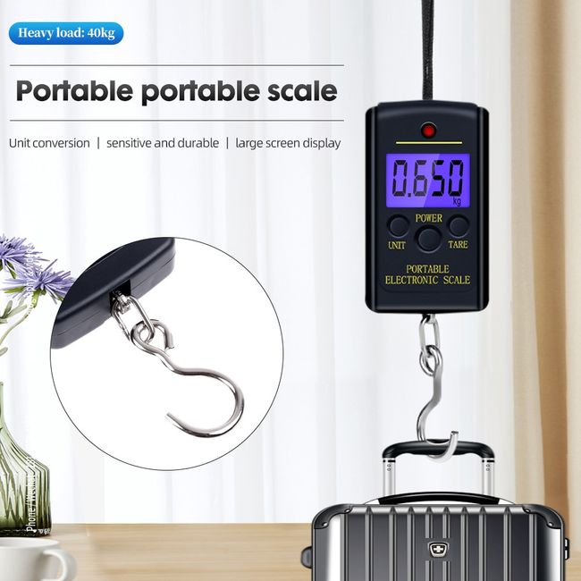 Portable Scale Digital LCD Display Electronic Luggage Hanging