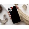 iPhone 16 Pro 6.3 inch Hard Case igcase Smartphone Cover Case 008492 Digital Black Red Blue Pattern