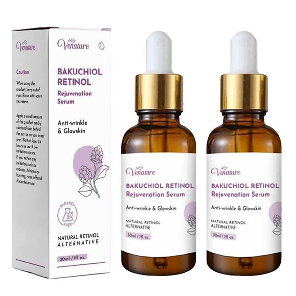 2PCS Retinol Rejuvenation Serum, Venature Bakuchiol Retinol Korean, Face Serum For All Skin