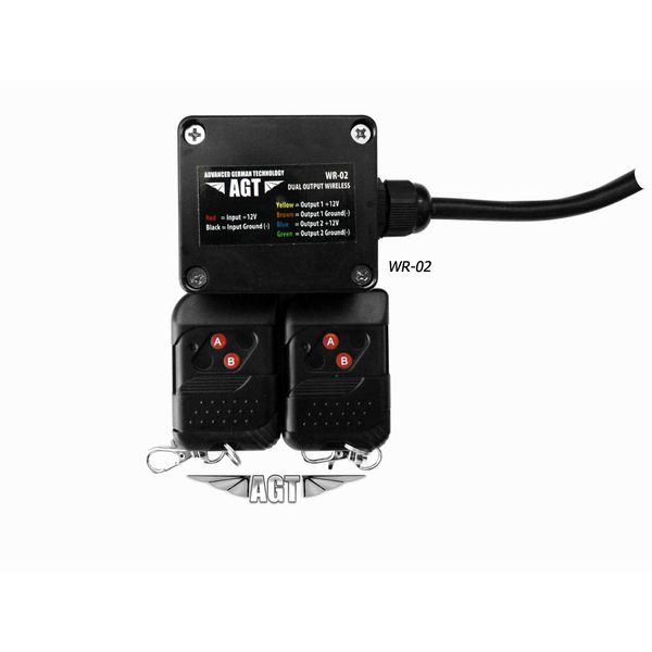 2CH Way RF Waterproof wireless Remote control & Receiver On / Off Switch 12V