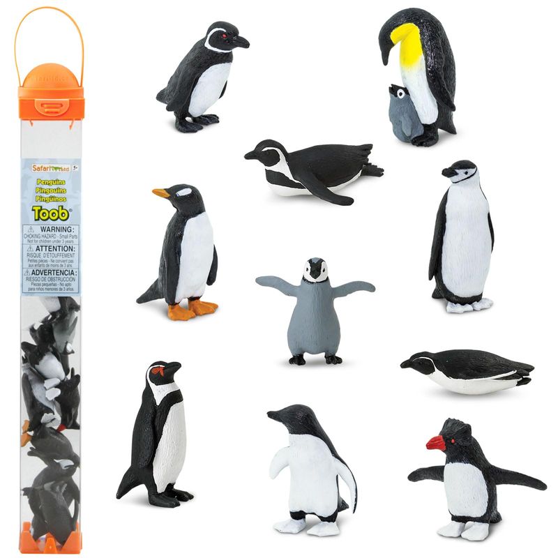 Safari Ltd. Penguins TOOB - Figurines of Gentoo, Humboldt, Chinstrap ...