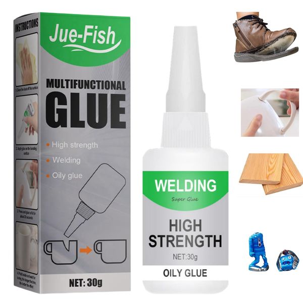 Oily Glue,Welding High Strength Oily Glue,Mighty Universal Glue,Strong Glue for Ceramic,Waterproof Glue for Plastic,Repair Glue Fast Repair Curing,Leather Glue Extra Strong,Welding Glue Metal