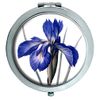 Blue Iris Chrome Compact Mirror