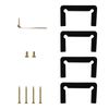 Satin Brass Geneva 037 Series Wall Mount Full Back Plate Standard Hinge