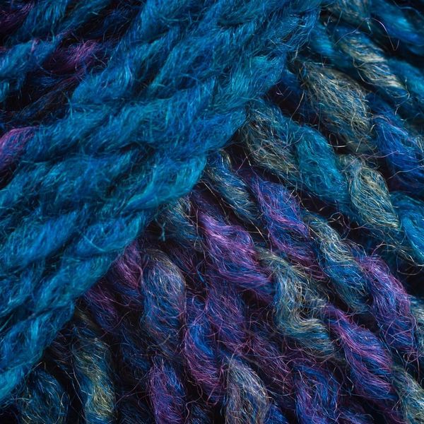 Marble Chunky Knitting Yarn by James Brett 200g (Purple/Blue/Teal MC8)