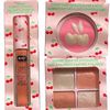 B•COLOR 3Pc “Cherry Scented” Lip Gloss, Eyeshadow & Highlight/Blush - NIB + Gift