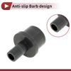 Hihaha Plastic Hose Barb Fitting 1.3"x0.6" Straight Through Pipe Connector Grey 5 Pcs