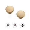 Ravinte 3 Pack Single Hole Kitchen Round Cabinet Knobs Champagne Bronze Cabinet Pulls Drawer Knobs Cabinet Hardware Kitchen pulls