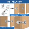 165-Degree Lazy Susan Corner Cabinet Hinge Soft Close Full Overlay 2-Pack