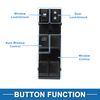 A ABSOPRO Power Window Switch No.254013AA1B Front Left Driver Side Window Control Switch for Nissan Versa 2016 Black