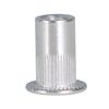 findmall 100Pcs Rivet Nuts Kit 8-32 UNC Aluminum Flat Head Threaded Rivet Nut Insert Nutsert Rivet Nuts Assortment Kit