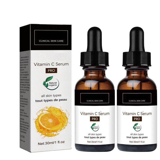 2PCS Eternity Vitamin C Serum, Vitamin C Serum for Face Spots, Vitamin C Serum with Hyaluronic Acid