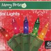 6 Boxes 70 Mini Lights Multi Color Bulbs Merry Brite Christmas Tree Green Wire