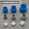 sourcing map 6 Pcs 1/2" Union PVC Coupling Pipe Fitting (Socket x Socket) PVC Slip Union Coupling Adapter Schedule 40, EPDM O-Ring, Grey