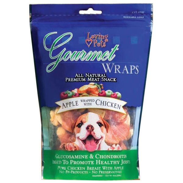 Loving Pets Gourmet Wraps Dog Treat Apple & Chicken 1ea/6 oz