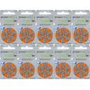 Powerone Hearing Aid Batteries, Germany, Orange, PR48 P13, 60 Count