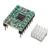 HALJIA 5PCS A4988 Stepstick Stepper Motor Driver Module + Heat Sink Compatible with 3d Printer Reprap (Green)