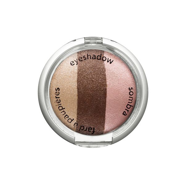 Palladio Cosmetic Baked Eyeshadow Trio, Sea Shell, 0.09 Ounce